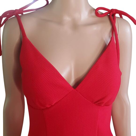 Speechless Size S Piqué Mini Dress in Cherry Red Y2K Club Party - Picture 2 of 8